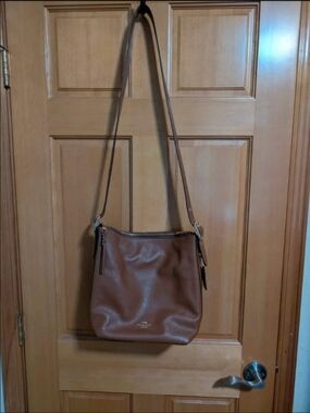 Coach Cognac Brown Leather Shoulder Bag